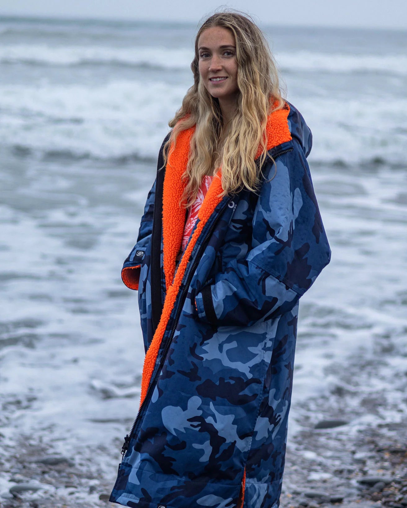 Blue Camo Orange Advance Changing Robe