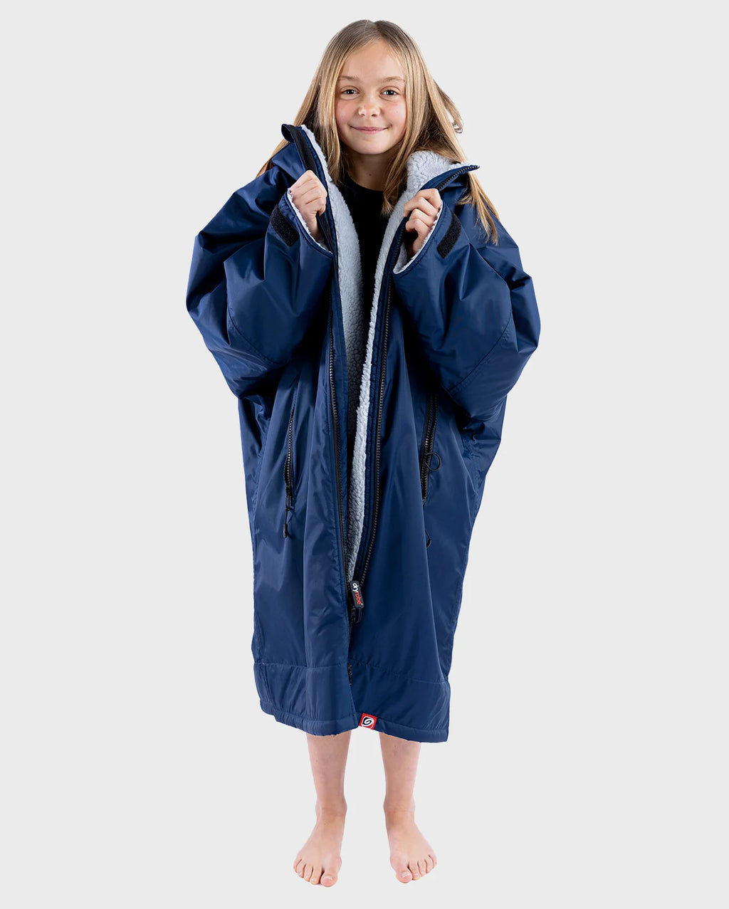 Navy Grey Kids Advance Changing Robe
