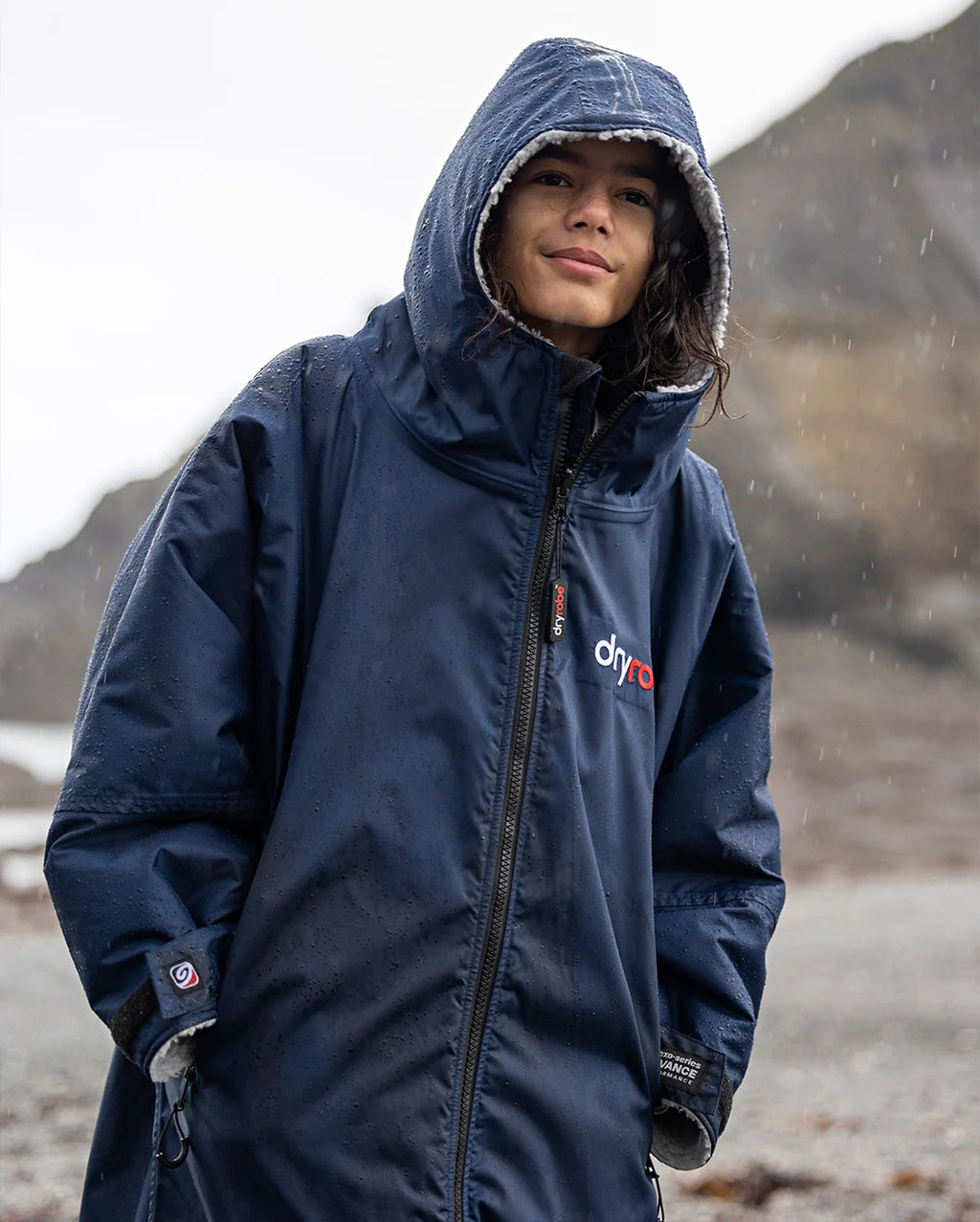 Navy Grey Kids Advance Changing Robe