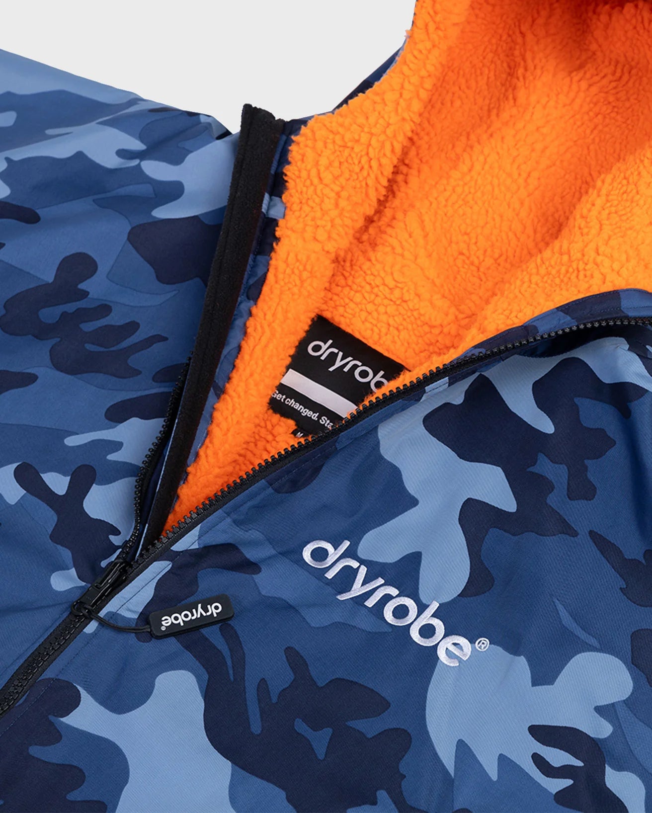 Blue Camo Orange Kids Advance Changing Robe