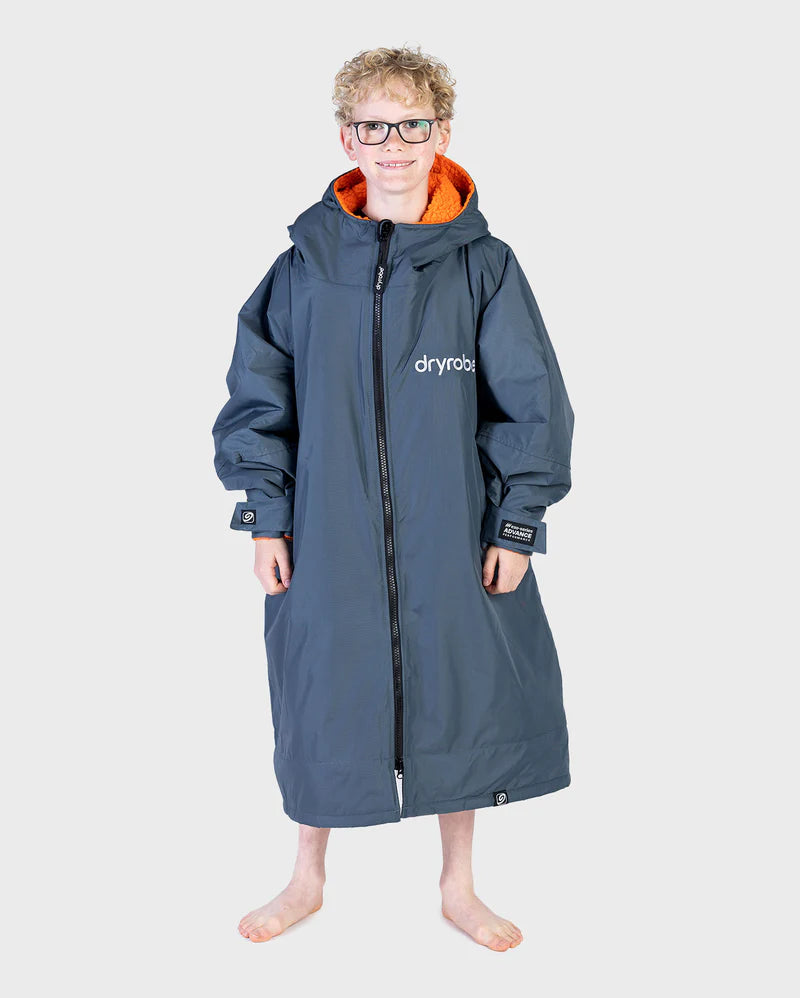 Dark Grey Orange Kids Advance Changing Robe