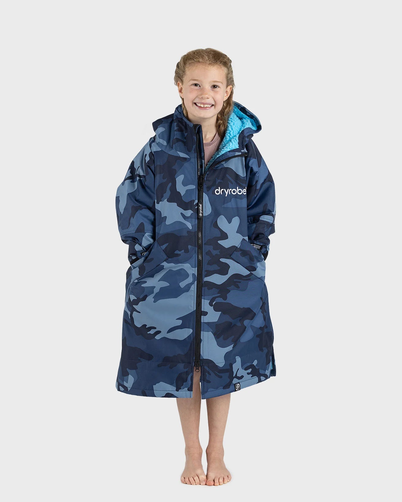 Blue Camo Blue Kids Advance Changing Robe