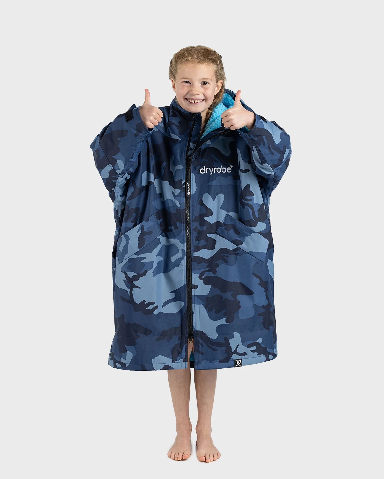 Blue Camo Blue Kids Advance Changing Robe