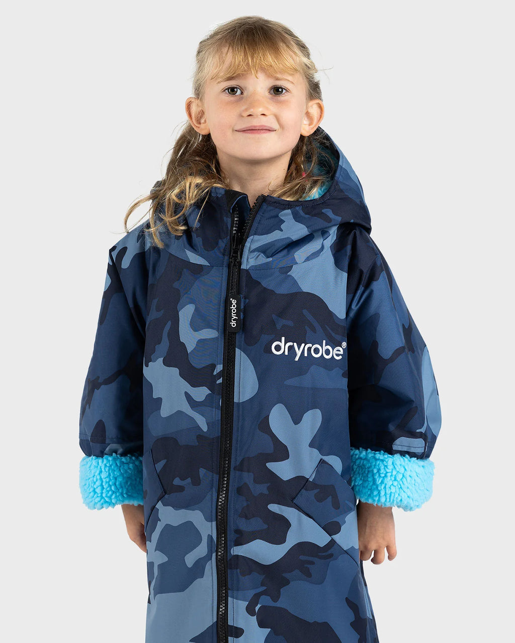 Blue Camo Blue Kids Advance Changing Robe