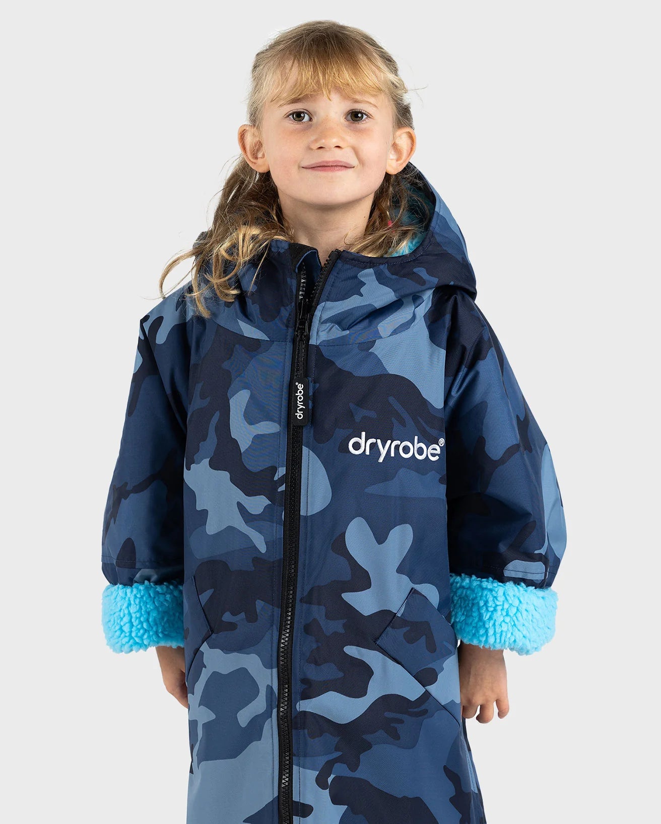 Blue Camo Blue Kids Advance Changing Robe