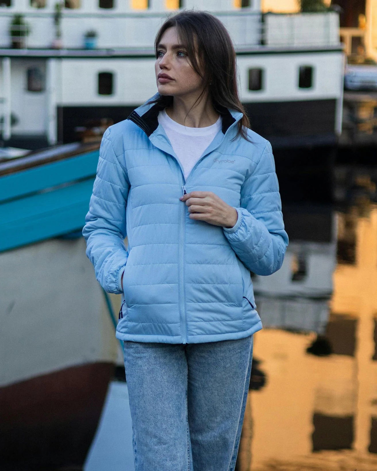 Ice Blue Women's Light Weight Jacket