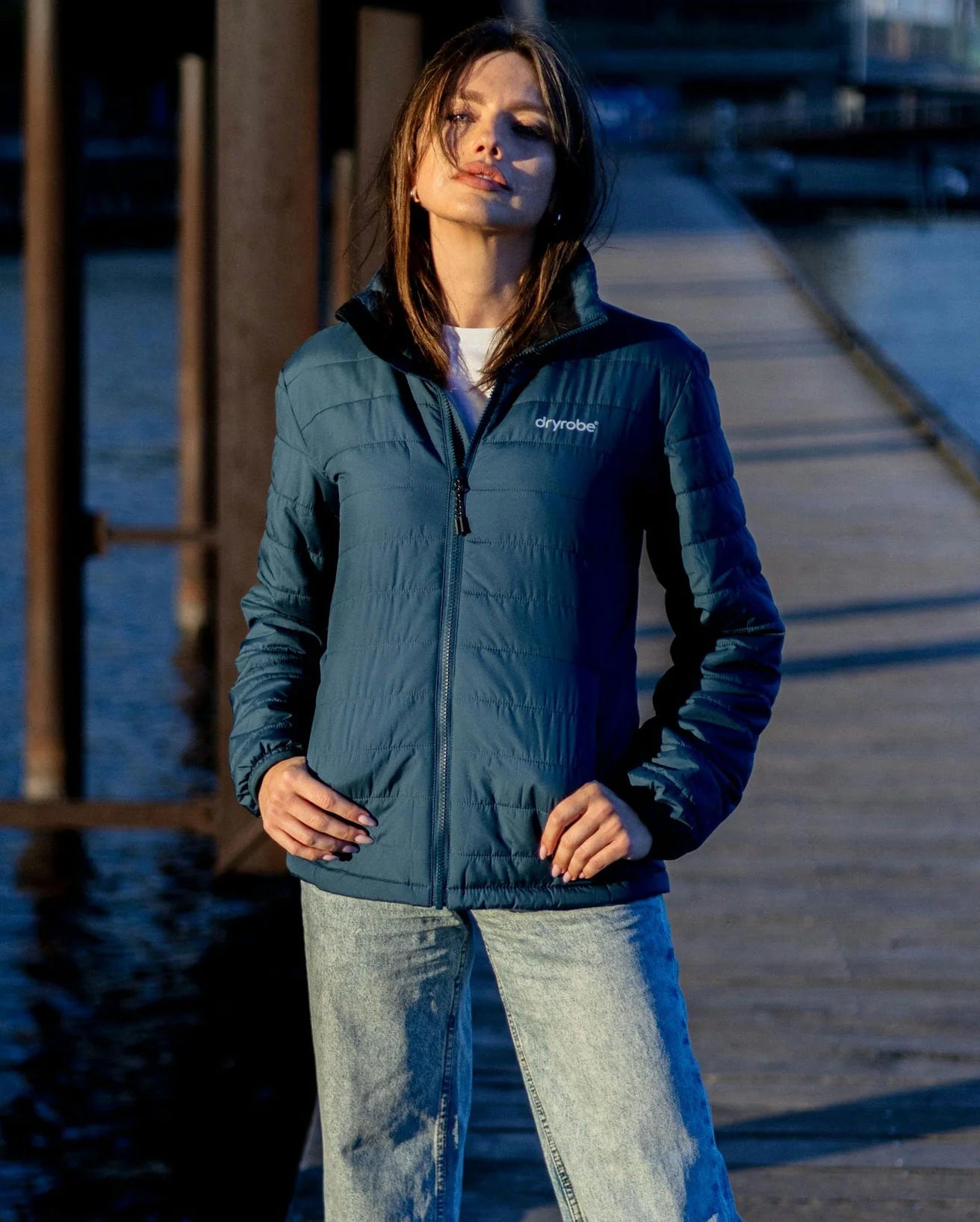 Deep Sea Blue Women's Light Weight Jacket