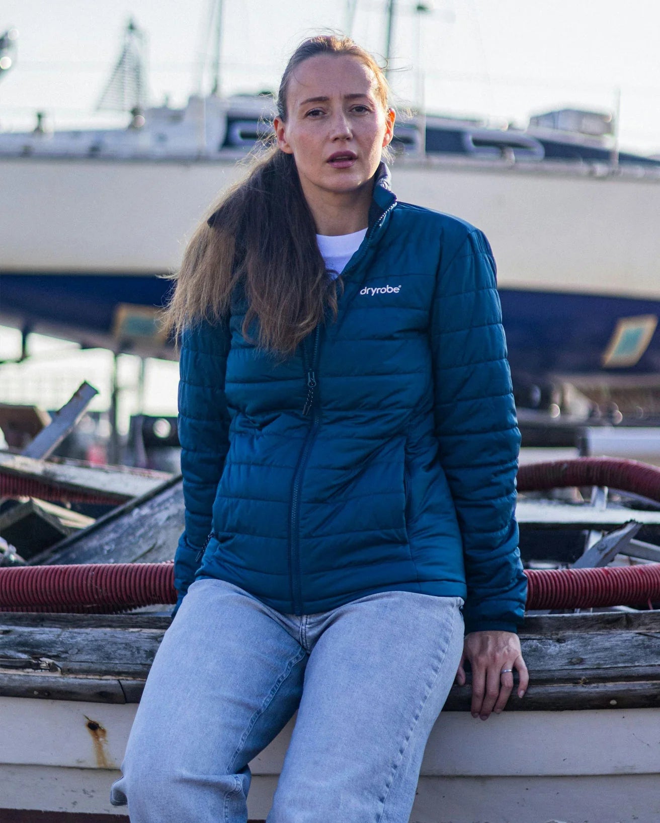 Deep Sea Blue Women's Light Weight Jacket