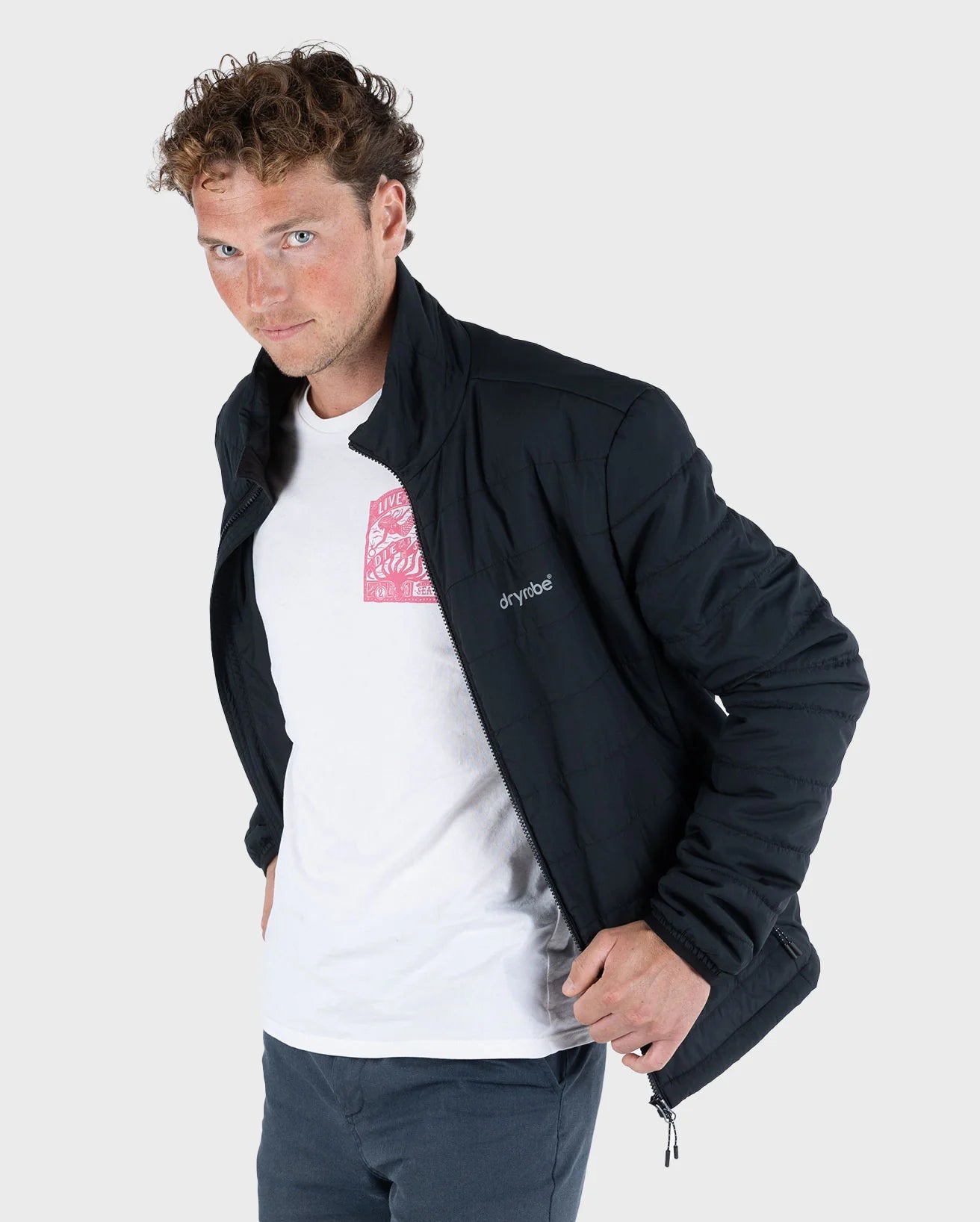Black Men's Light Weight Jacket