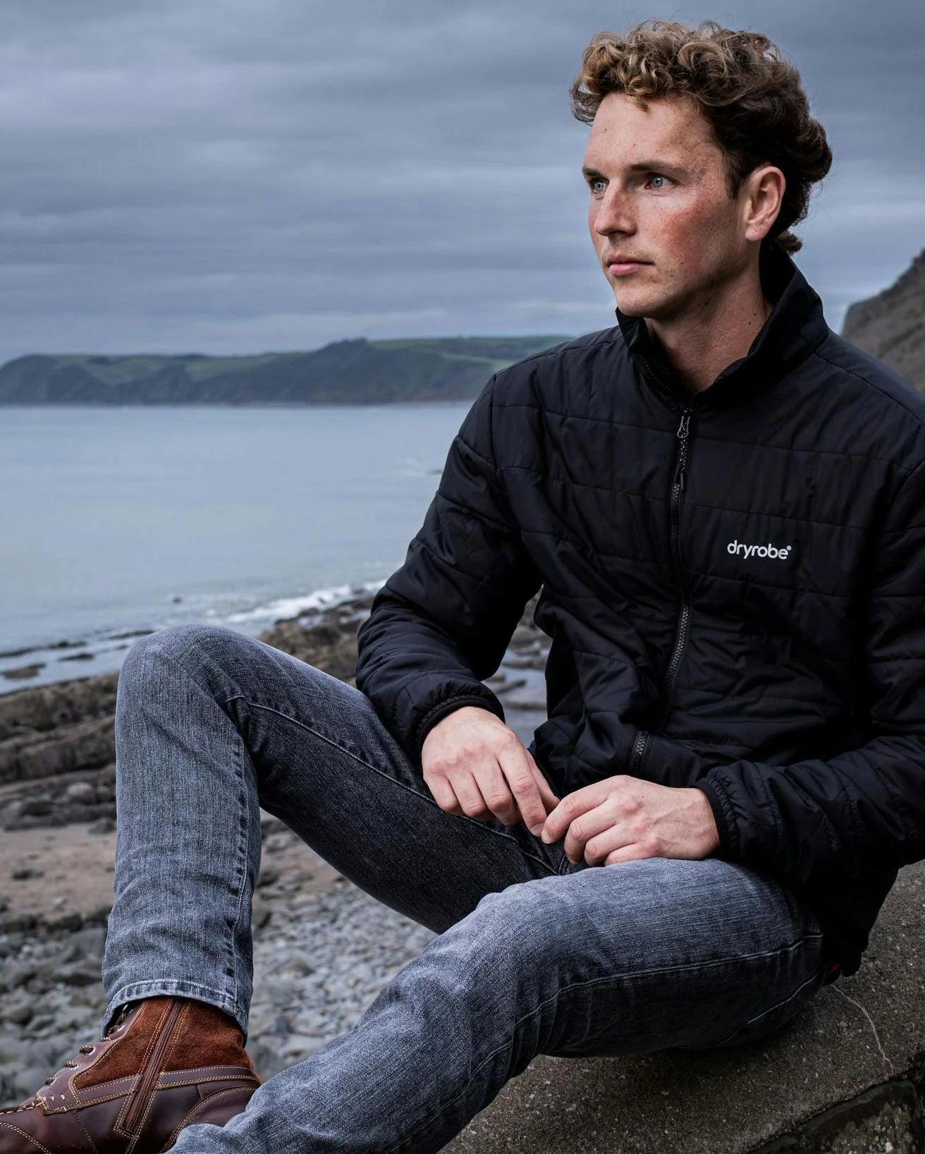 Black Men's Light Weight Jacket