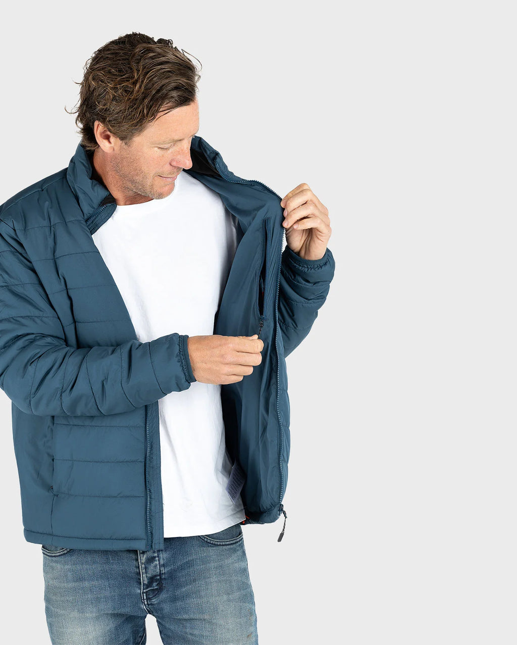 Deep Sea Blue Men's Light Weight Jacket