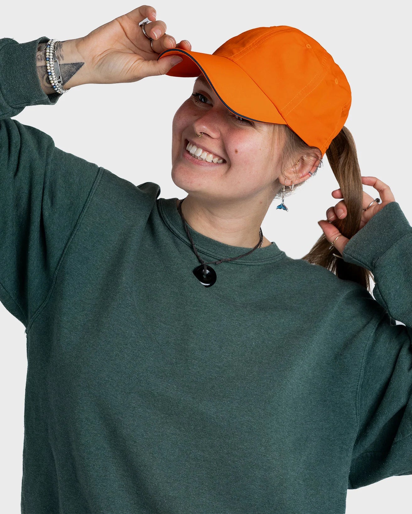 Orange Quick Dry Cap